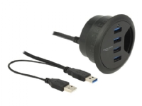 Bilde av Delock In-desk Hub - Hub - 4 X Superspeed Usb 3.0 - Stasjonær