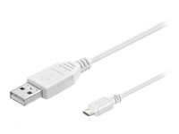 MicroConnect – USB-kabel – USB (han) till Micro-USB Type B (han) – USB 2.0 – 5 m – vit