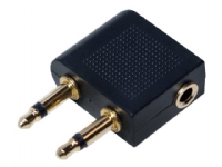 LogiLink - Fly audio adapter - mono mini (hane) till minitelefon stereo 3,5 mm (hona)