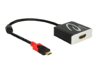 Delock - Ekstern videoadapter - RTD2171U - USB-C - HDMI - svart - løsvekt PC-Komponenter - Skjermkort & Tilbehør - USB skjermkort