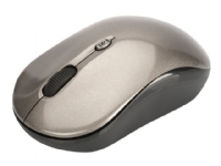 Ednet Notebook Mouse – Mus – höger- och vänsterhänta – optisk – 3 knappar – trådlös – 2.4 GHz – trådlös USB-mottagare – svart antracit