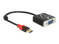 Delock USB 3.0 Type-A male > VGA female - Ekstern videoadapter - USB 3.0 - D-Sub - svart - løsvekt PC-Komponenter - Skjermkort & Tilbehør - USB skjermkort