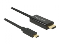 Delock - Ekstern videoadapter - Parade PS171 - USB-C - HDMI - svart PC-Komponenter - Skjermkort & Tilbehør - USB skjermkort