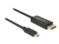 Delock - Ekstern videoadapter - USB-C - DisplayPort - svart - løsvekt PC-Komponenter - Skjermkort & Tilbehør - USB skjermkort
