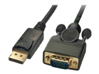 MicroConnect – Videotransformator – DisplayPort – VGA – sort