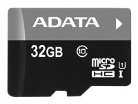 ADATA Premier - Flashminnekort (microSDHC til SD-adapter inkludert) - 32 GB - UHS Class 1 / Class10 - microSDHC UHS-I - for detaljhandel Tele & GPS - Mobilt tilbehør - Minnekort