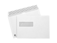 BONG Mailman - Konvolutt - International C5 (162 x 229 mm) - lommebok - åpen side - selvklebende (Peel & Seal) - 1 vindu - utskrivbar - fargekantforing - hvit - pakke av 500 Papir & Emballasje - Konvolutter og poser - Konvolutter