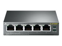 TP-Link TL-SF1005P - Switch - ikke-styrt - 5 x 10/100 (4 PoE) - stasjonær - PoE (58 W) PC tilbehør - Nettverk - Switcher