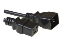 MicroConnect – Strömkabel – IEC 60320 C19 till IEC 60320 C20 – 16 A – 1 m – svart