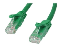 Bilde av Startech.com 2m Cat6 Ethernet Cable, 10 Gigabit Snagless Rj45 650mhz 100w Poe Patch Cord, Cat 6 10gbe Utp Network Cable W/strain Relief, Green, Fluke Tested/wiring Is Ul Certified/tia - Category 6 - 24awg (n6patc2mgn) - Koblingskabel - Rj-45 (hann) Til Rj