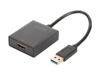 DIGITUS - Ekstern videoadapter - USB 3.0 - HDMI PC-Komponenter - Skjermkort & Tilbehør - USB skjermkort