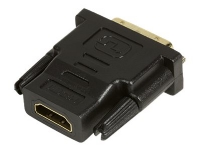 LogiLink - Video adapter - dobbeltlenke - HDMI hunn til DVI-D hann - svart - tommelskruer PC tilbehør - Kabler og adaptere - Adaptere