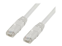 DELTACO – Patch-kabel – RJ-45 (hane) till RJ-45 (hane) – 10 m – UTP – CAT 6 – vit