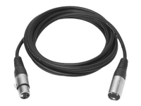 VivoLink – Ljudkabel – XLR3 hane till XLR3 hona – 1 m – svart