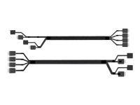 Intel - SATA/SAS-kabel - 4i MiniLink SAS (SFF-8611) (hane) rak till 4i MiniLink SAS (SFF-8611) (hane) högervinklad - 87.5 cm (paket om 2)