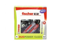 Fischer DUOPOWER 10x50 S LD 2-komponent rawplug 50 mm 10 mm 535461 25 stk Verktøy & Verksted - Skruefester - Rawplugs & Dowels
