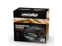Mesko Home MS 3032, 850 W, 1 stykker, Sort, Plast Kjøkkenapparater - Brød og toast - Toastjern