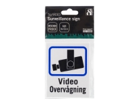 DELTACO – Tecken – videoövervakning – 80 x 100 mm – plast (paket om 2)