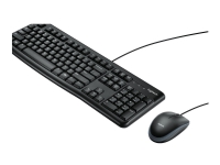 Logitech Desktop MK120 – Sats med tangentbord och mus – USB – QWERTY – USA internationellt