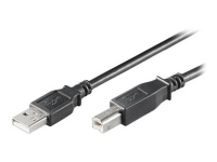 MicroConnect USB 2.0 - USB-kabel - USB-type B (hann) til USB (hann) - USB 2.0 - 30 cm - svart PC tilbehør - Kabler og adaptere - Datakabler