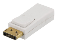DELTACO DP-HDMI31 – Videoadapter – DisplayPort hane till HDMI hona – vit