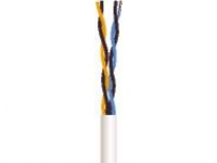 NEXANS Signalkabel halogenfri2x2x0 ,6 mm PT vit spole kabeldiameter 5,0 mm – (100 meter)