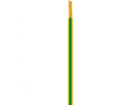 Monteringskabel PVC 1G16 mm² H07V2-K grön/gul 450/750V spole kabeldiameter 7,3 mm – (100 meter)