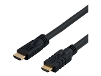 DELTACO HDMI-1150 – HDMI-kabel med Ethernet – HDMI han til HDMI han – 15 m – sort