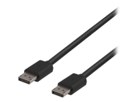 DELTACO DP8K-1020 - DisplayPort-kabel - DisplayPort (hann) til DisplayPort (hann) - DisplayPort 1.4 - 2 m - svart PC tilbehør - Kabler og adaptere - Videokabler og adaptere