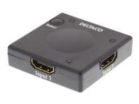 DELTACO HDMI-7002 - Video/audio switch - 3 x HDMI - stasjonær PC tilbehør - KVM og brytere - Switcher