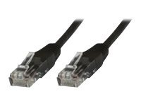 MicroConnect – Nätverkskabel – RJ-45 (hane) till RJ-45 (hane) – 10 m – UTP – CAT 5e – svart