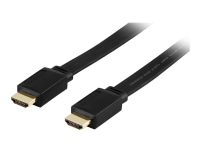 DELTACO – HDMI-kabel med Ethernet – HDMI han til HDMI han – 15 m – sort