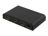 DELTACO PRIME HDMI-245 - Video/lyd-splitter - 2 x HDMI - stasjonær PC tilbehør - KVM og brytere - Switcher