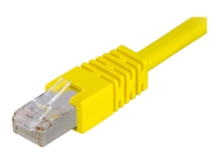 DELTACO – Patch-kabel – RJ-45 (hane) till RJ-45 (hane) – 30 cm – F/UTP (folieöverdraget oskärmat tvinnat par) – CAT 6 – formpressad – gul