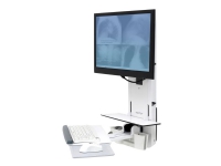 Ergotron StyleView Vertical Lift, Patient Room - Monteringssett for skjerm / tastatur (vertikal) - sitte-stå - veggmonterbar - inntil 24 - hvit Gaming - Skjermer og tilbehør - Bord og veggfeste