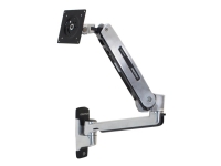 Ergotron LX - Monteringssett (VESA-adapter, sitte-stå-arm, sokkel, utvidelse) - for LCD-skjerm - kapasitet 3,2-11,3 kg - polert aluminium - skjermstørrelse: inntil 42 - veggmonterbar TV, Lyd & Bilde - Monteringsfester - Vegg