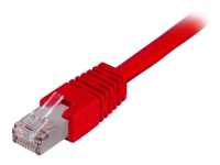 DELTACO STP-611R – Patch-kabel – RJ-45 (hane) till RJ-45 (hane) – 1.5 m – F/UTP (folieöverdraget oskärmat tvinnat par) – CAT 6 – röd