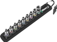 Wera Belt A 1, Støpselsett, 1/4, Metrisk, 9 hoder, 4,4.5,5,5.5,6,7,8,10,13 mm, 1/4