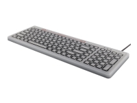 Bilde av Deltaco Tb-508 - Tastatur - Bakgrunnsbelyst - Usb - Nordisk - Grå, Svart