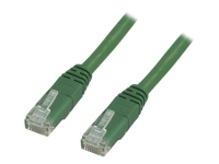 DELTACO – Patch-kabel – RJ-45 (hane) till RJ-45 (hane) – 7 m – UTP – CAT 6 – formpressad – grön