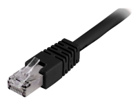 DELTACO STP-630 – Patch-kabel – RJ-45 (hane) till RJ-45 (hane) – 30 m – F/UTP (folieöverdraget oskärmat tvinnat par) – CAT 6 – svart