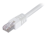 DELTACO – Patch-kabel – RJ-45 (hane) till RJ-45 (hane) – 50 m – F/UTP (folieöverdraget oskärmat tvinnat par) – CAT 6 – startad – vit