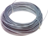 Nylon PP förhudad ståltråd 1×9 tråd 1,5mm med förhudning 2,5mm ring 25m