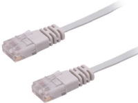 MicroConnect – Nätverkskabel – RJ-45 (hane) till RJ-45 (hane) – 3 m – UTP – CAT 6 – tvinnad platt – grå