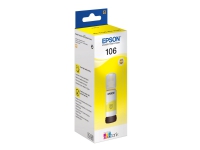 Epson 106 - 70 ml - gul - original - blekkbeholder - for EcoTank ET-7700, ET-7750, L7160, L7180 Expression Premium ET-7700, ET-7750 Skrivere & Scannere - Blekk, tonere og forbruksvarer - Blekk