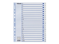 Esselte - Inndeler - fortrykt: A-Å - for A4 Maxi - med fliker - hvit Arkivering - Skilleark - PP-skilleark & Registre