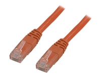 DELTACO – Patch-kabel – RJ-45 (hane) till RJ-45 (hane) – 15 m – UTP – CAT 6 – tvinnad – orange