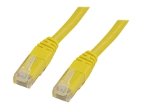 DELTACO TP-607GL – Patch-kabel – RJ-45 (hane) till RJ-45 (hane) – 75 cm – UTP – CAT 6 – formpressad – gul