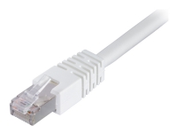 DELTACO - Koblingskabel - RJ-45 (hann) til RJ-45 (hann) - 1.5 m - foliebelagt uskjermet tvinnet kabelpar (F/UTP) - CAT 6 - formstøpt - hvit