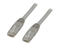 DELTACO – Patch-kabel – RJ-45 (hane) till RJ-45 (hane) – 1.5 m – UTP – CAT 6 – formpressad – grå